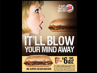 BK Burger print ad